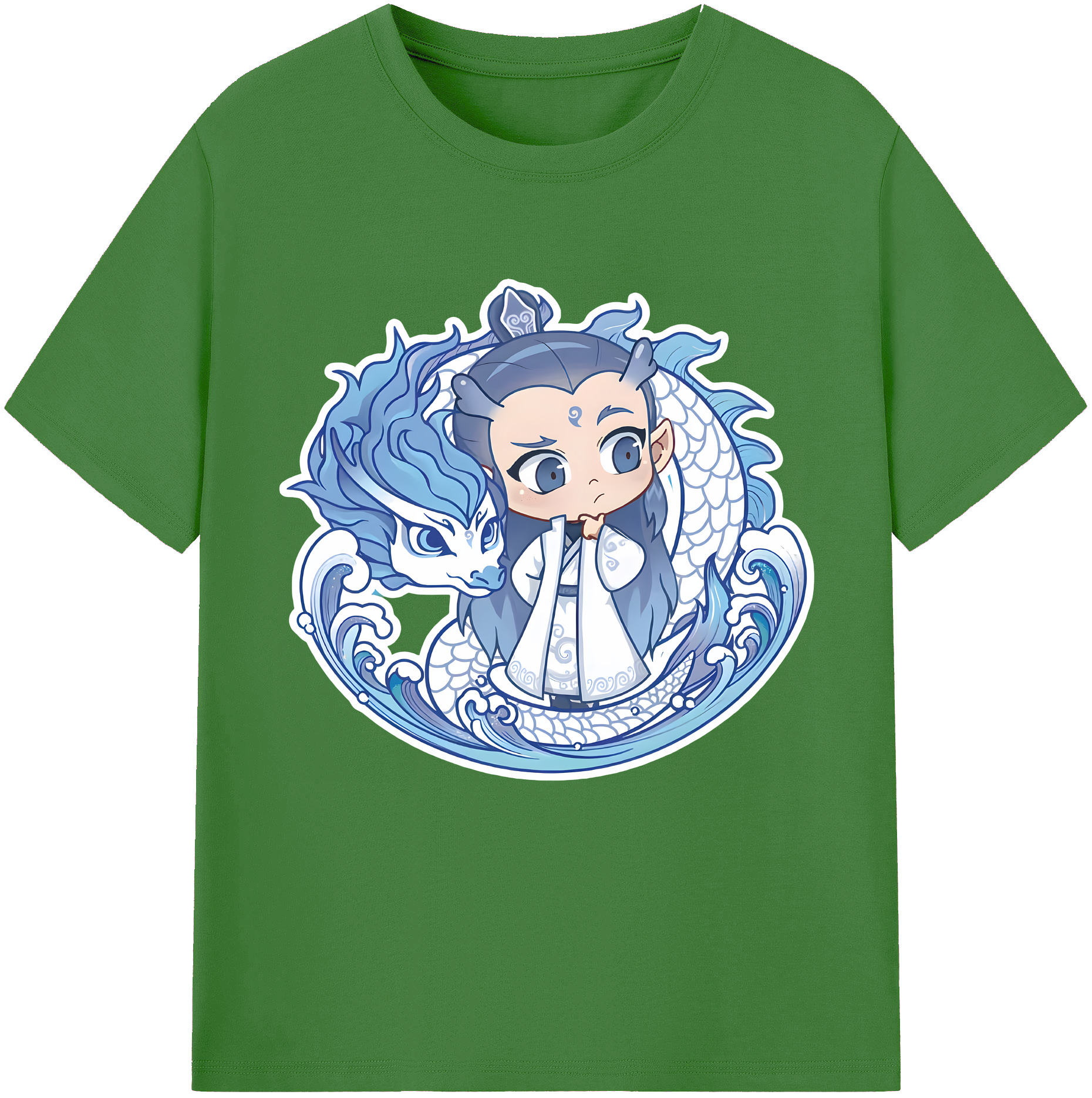 （画像用） Ne Zha 2 ナタ 魔童の大暴れ レディースカジュアルプリントTシャツ（綿100％）